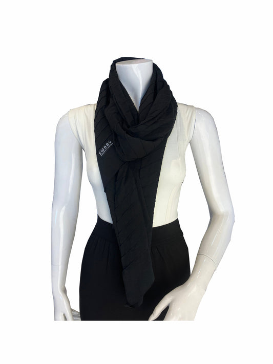 Cotton Pin Tuck Scarf