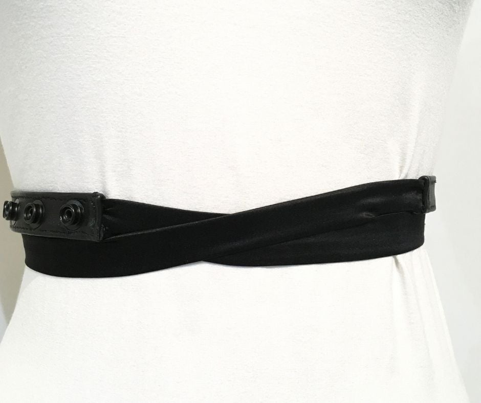 Leather and Silk Belt
