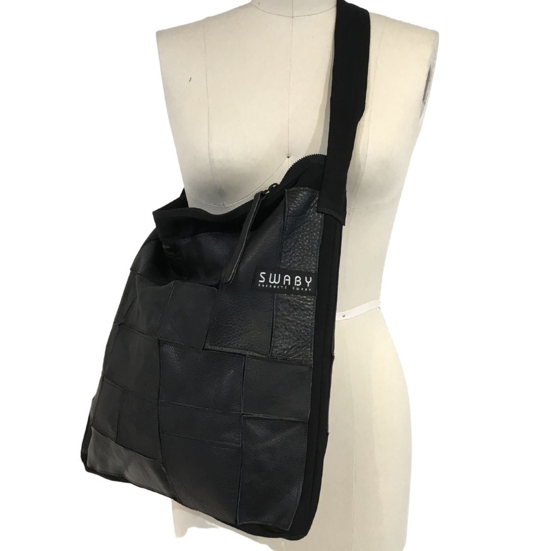 Patchwork Leather Tote