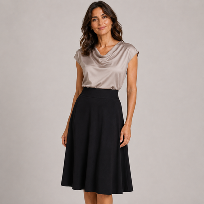 A-Line Midi Skirt