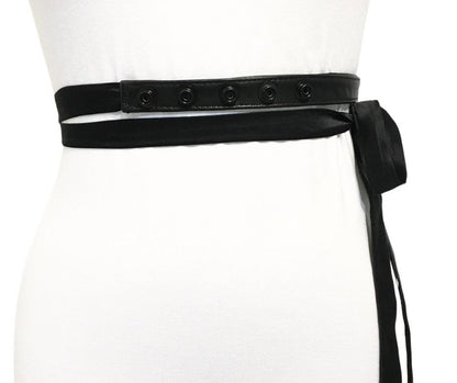 Leather and Silk Belt