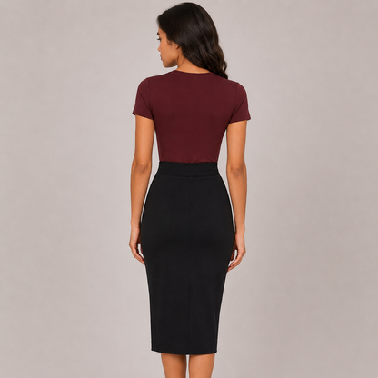 Fitted Midi Skirt