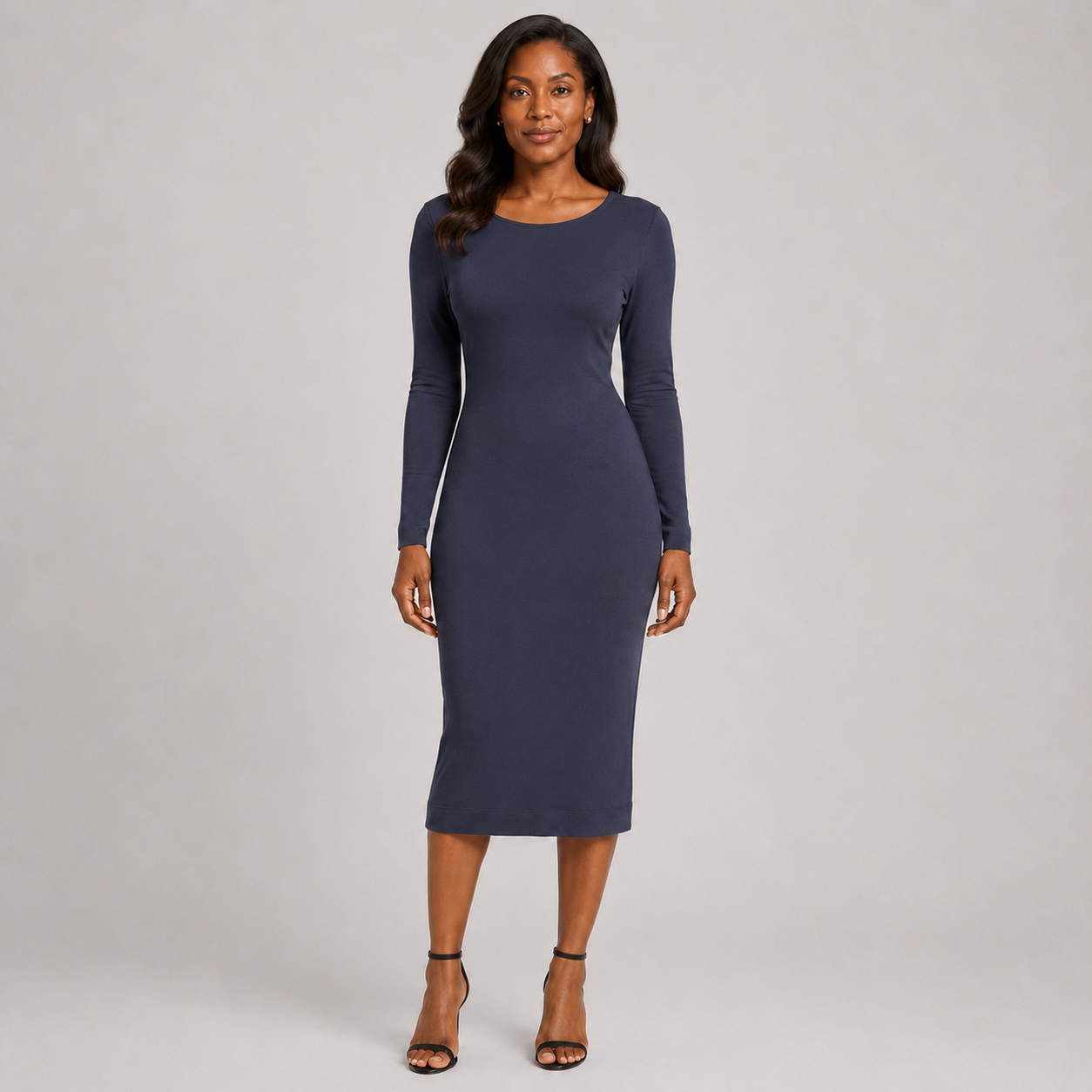 Fitted W/S Midi Dress