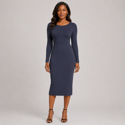 Fitted W/S Midi Dress