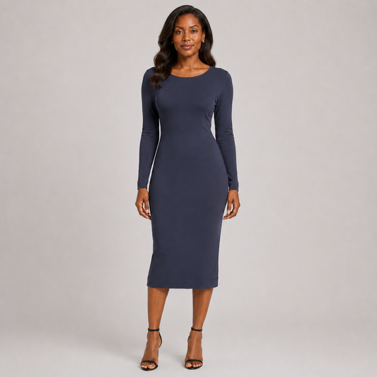 Fitted W/S Midi Dress