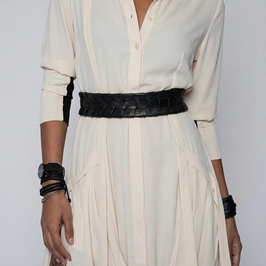 Pleated Belt