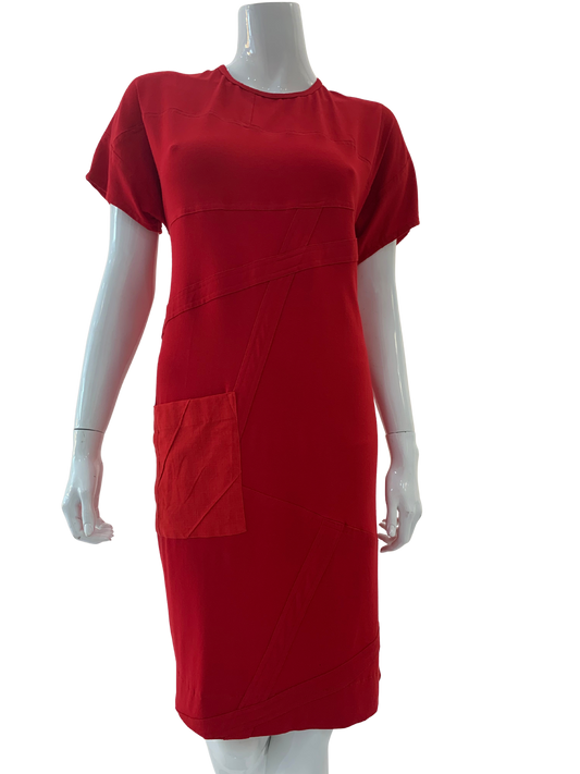 Linen and Knit dress
